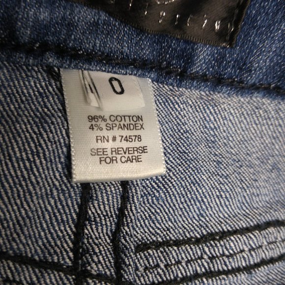 Cache Contour Collection 038 Boot Cut Jeans Women's 0 Flap Pockets Stretch A324 - Picture 8 of 10